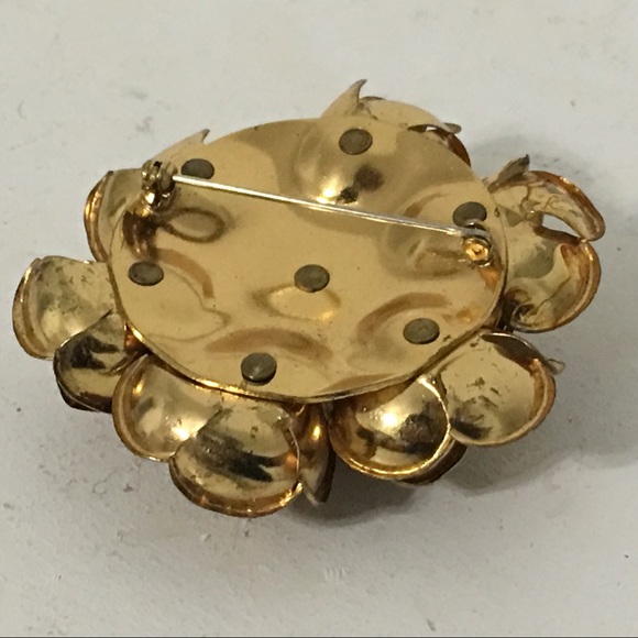 Vintage Statement Rose Adjustable Brooch - Picture 8 of 9